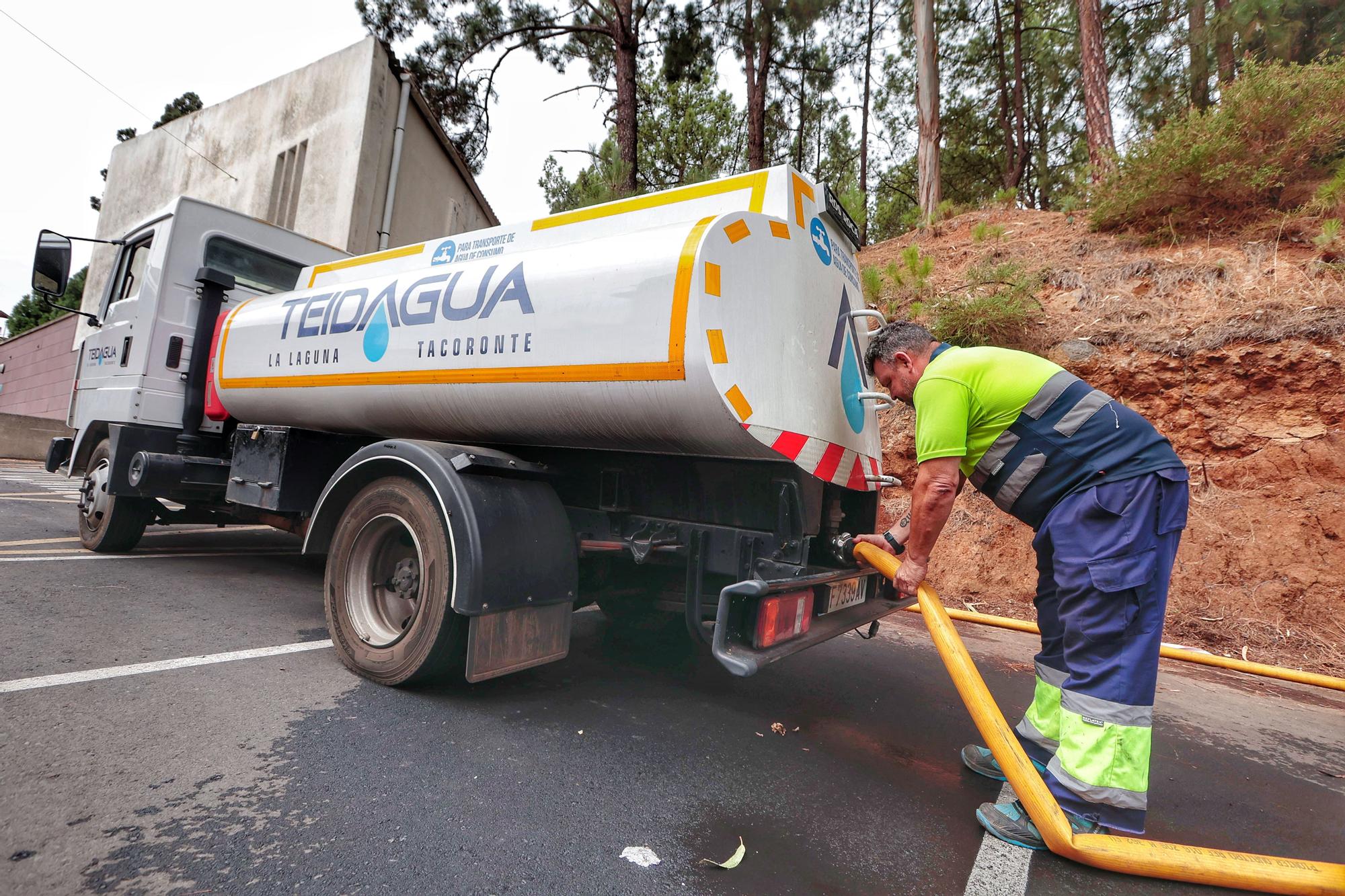 Zonas afectadas por el incendio de Tenerife en El Rosario y La Orotava