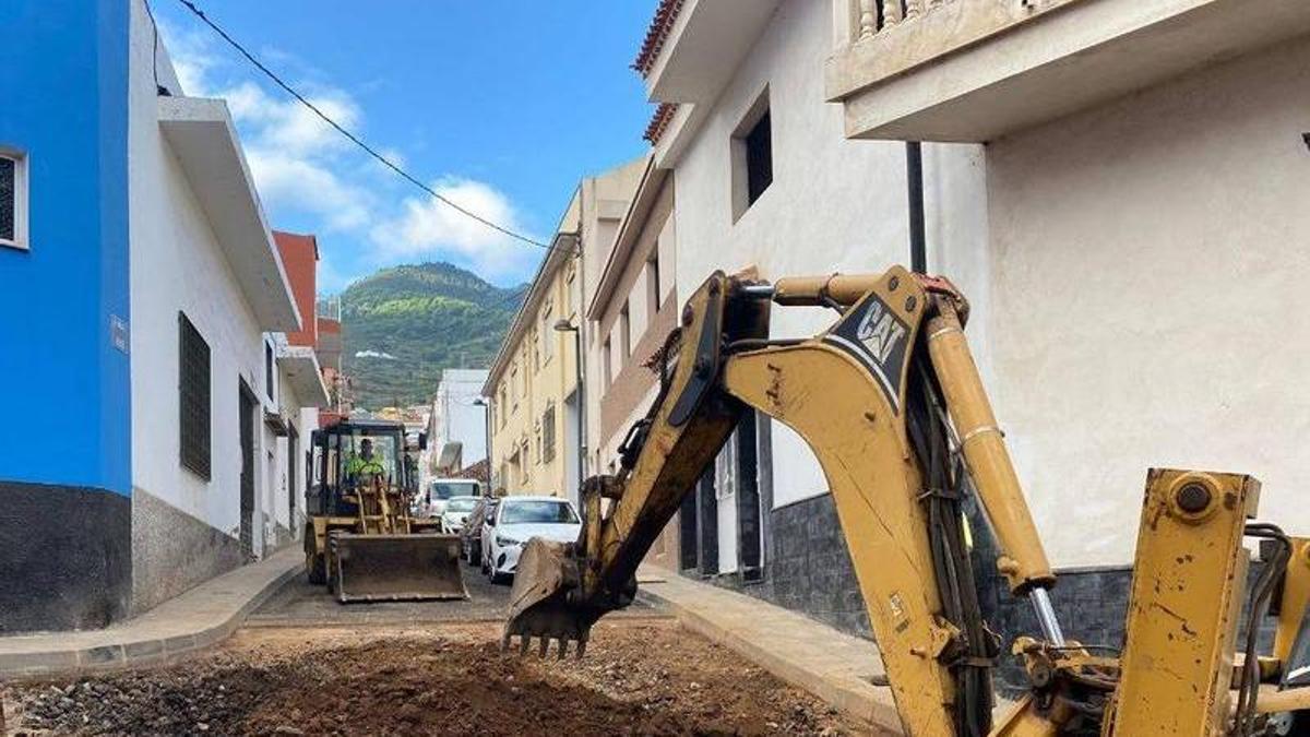 Obras de mejora en Tenerife de un proyecto financiado por el Plan de Cooperación Municipal 2023-2027.