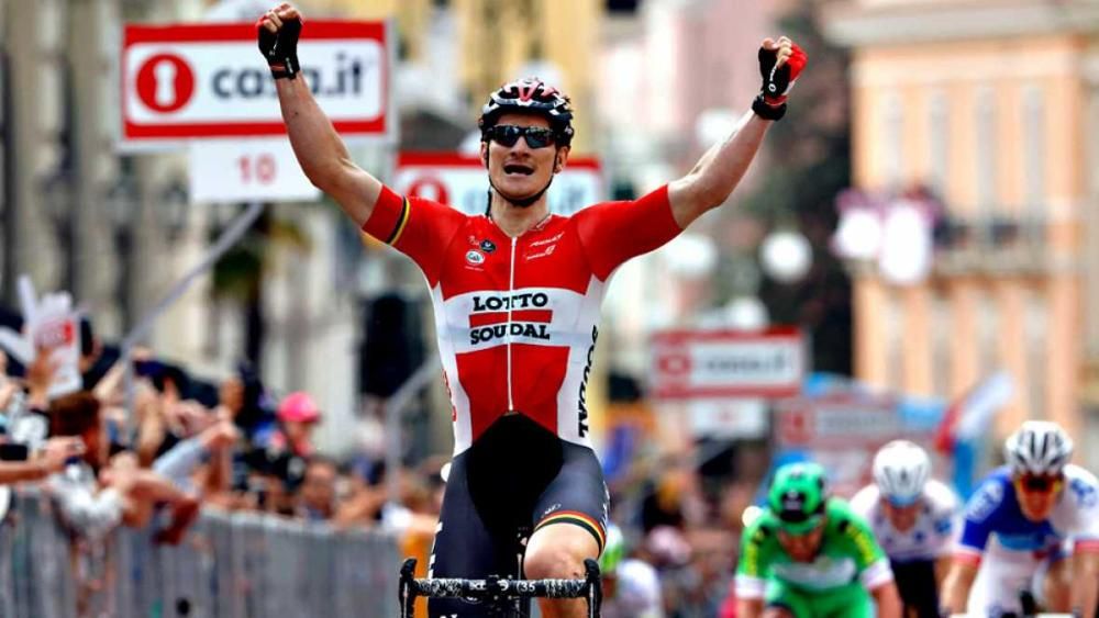 André Greipel (Lotto Soudal). L'sprinter buscarà la victòria en un recorregut poc donat als finals massius.