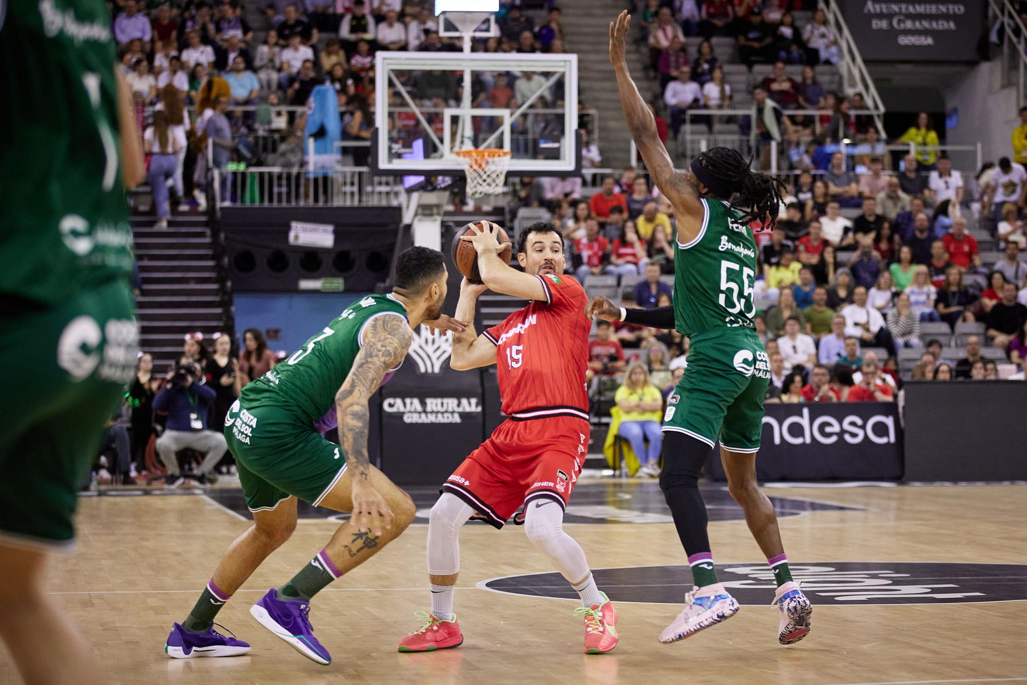 Una imagen del Fundación Granada - Unicaja de la jornada 26 de la Liga Endesa.