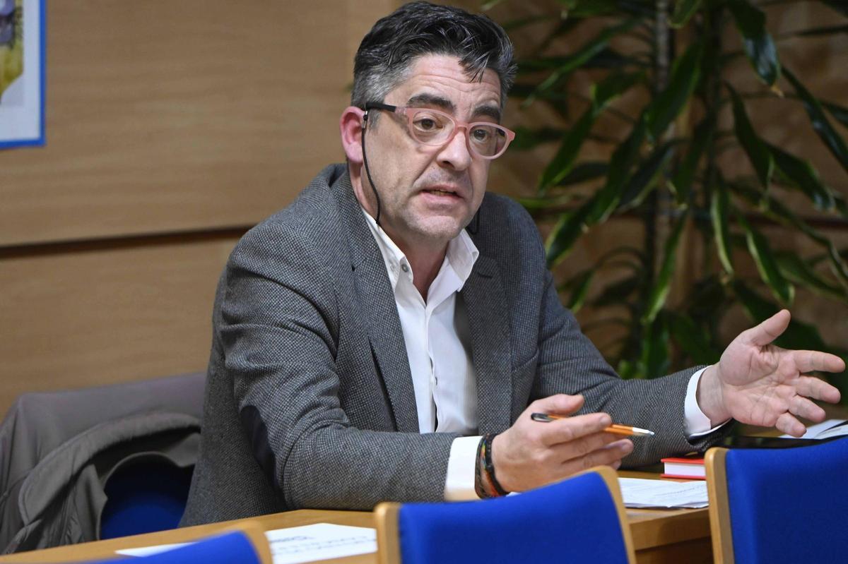 Mario Rodríguez (PSOE) en un pleno.