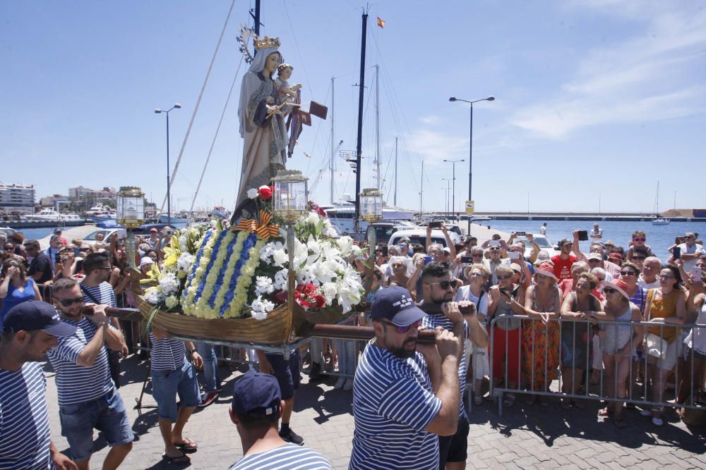 Processó marinera en honor a la Verge del Carme a Palamós