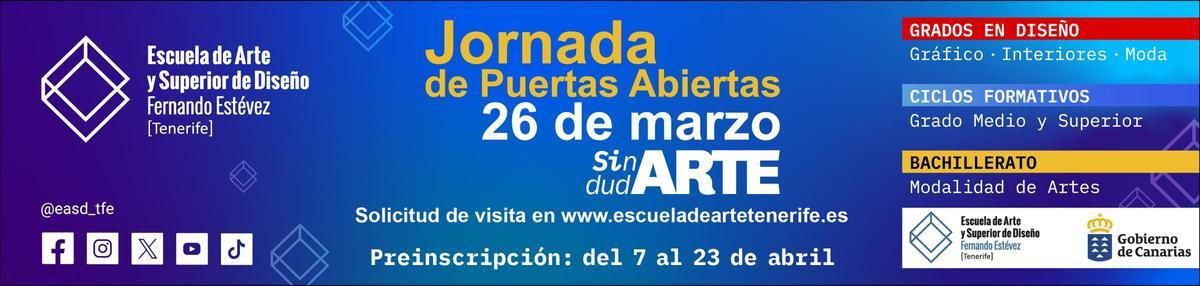 Jornadas de puertas abiertas en la Escuela de Arte y Superior de Diseño Fernando Estévez