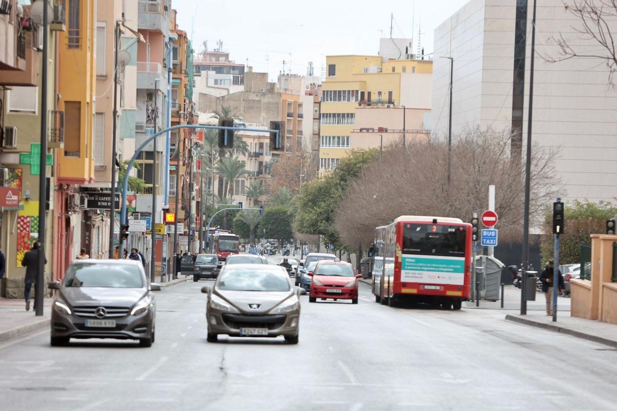 La avenida de Jijona pasará a tener dos carriles de subida y un carril exclusivo para el bus de bajada