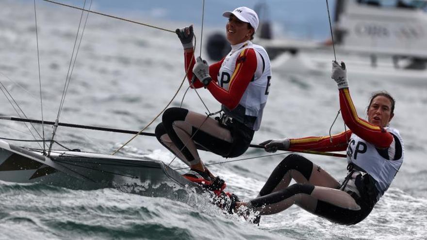 Barceló y Echegoyen, durante su primera regata.