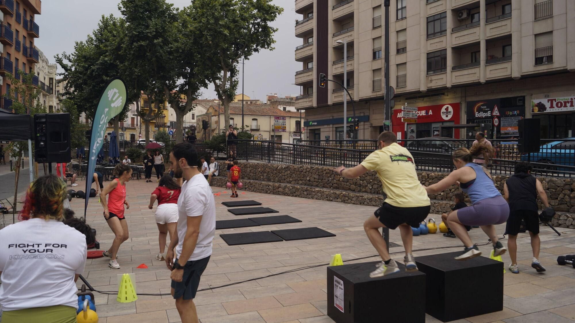Exhibición de halterofilia y CrossFit en Plaza de la Puebla, Zamora.