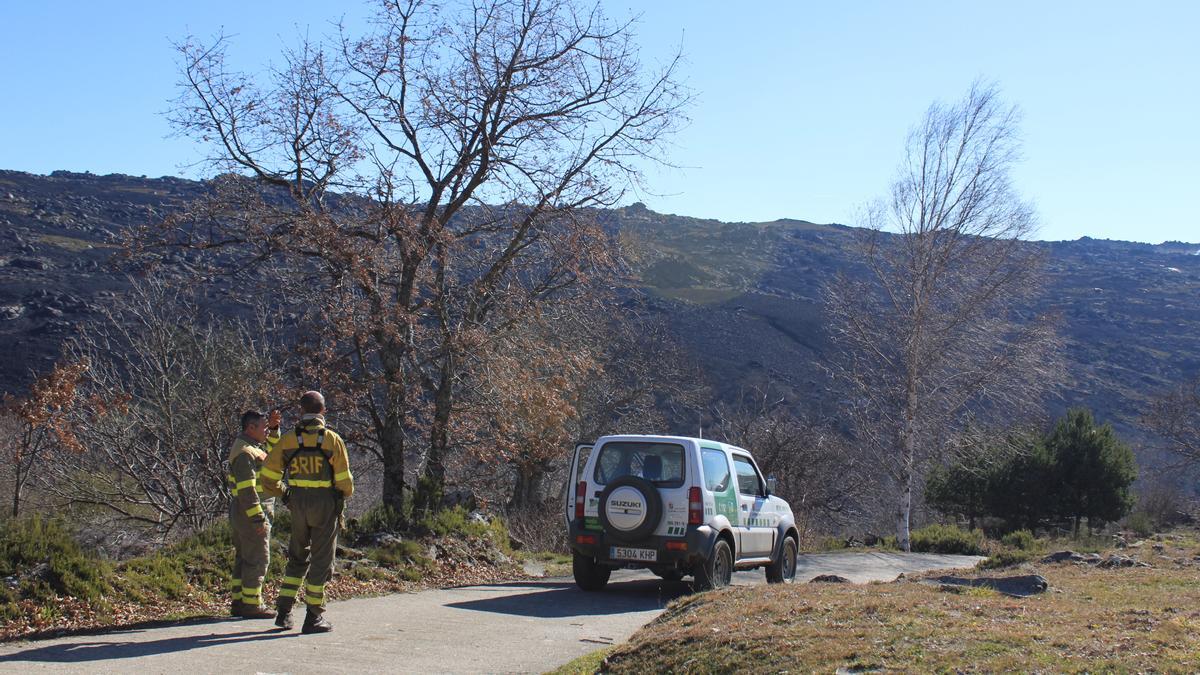 Incendio de Hermisende y Portugal