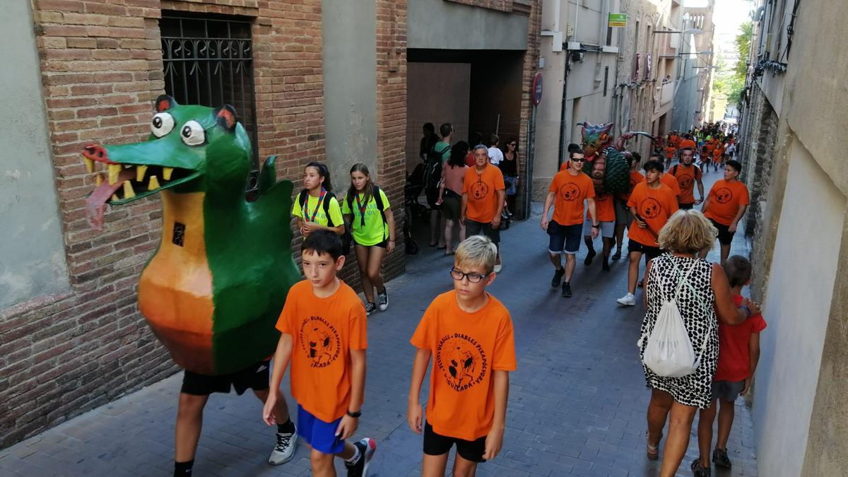 Igualada treu la imatgeria en la vigília de Sant Bartomeu