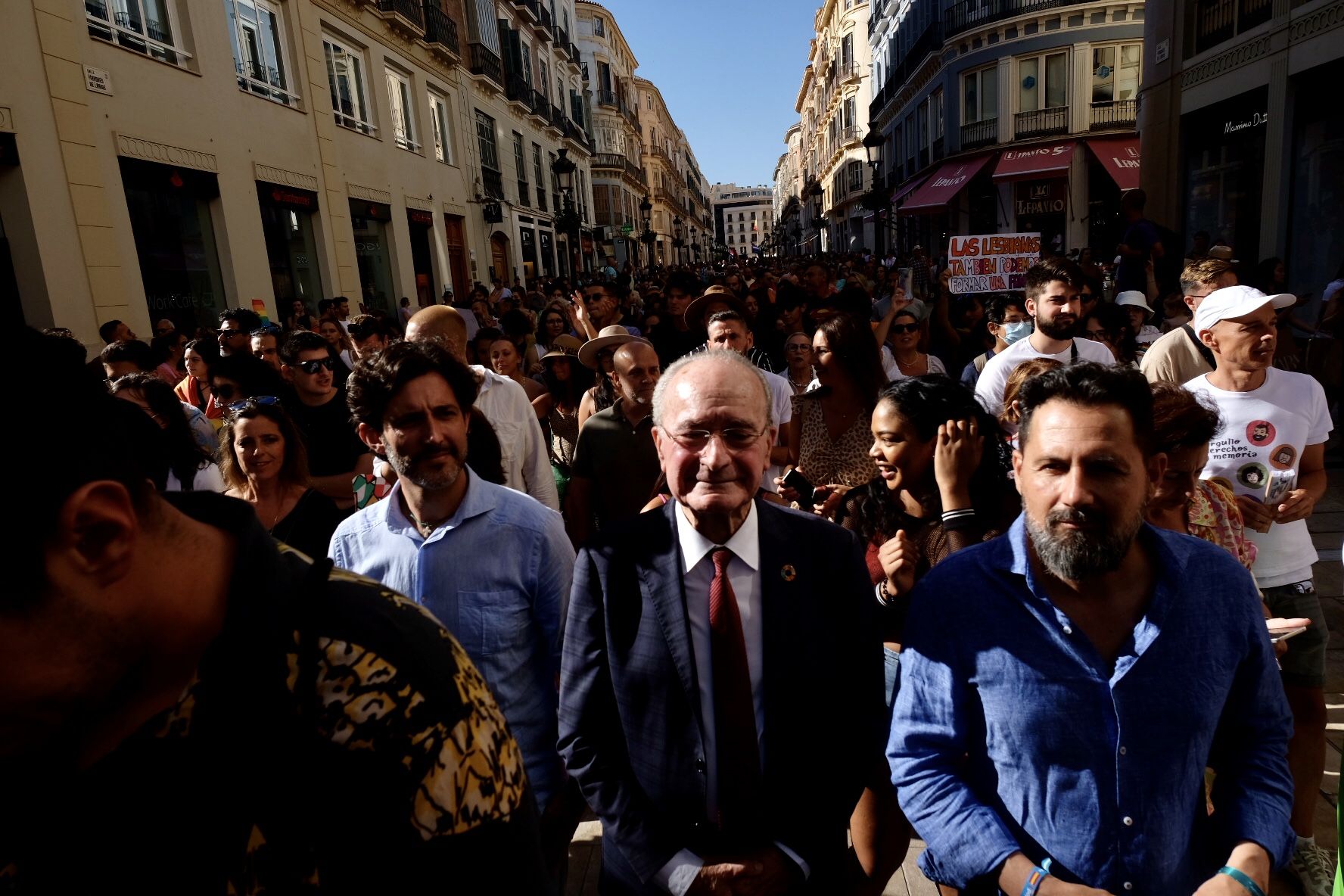 Marcha por el centro de Málaga por el Día Internacional del Orgullo LGTBI+