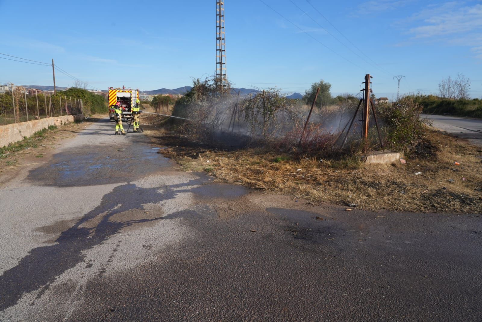 Sofocan un conato de incendio en Castelló