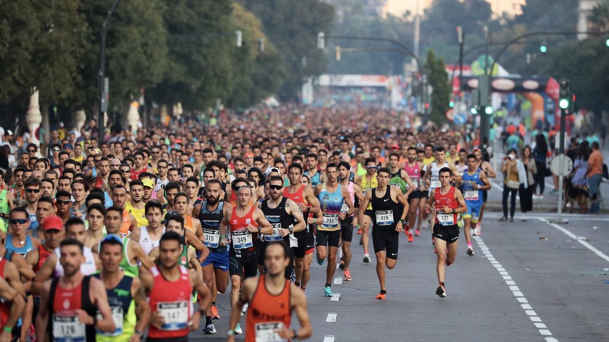 Salida del 10K Valencia Ibercaja  2021.