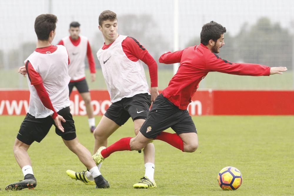 Entrenamiento del Sporting