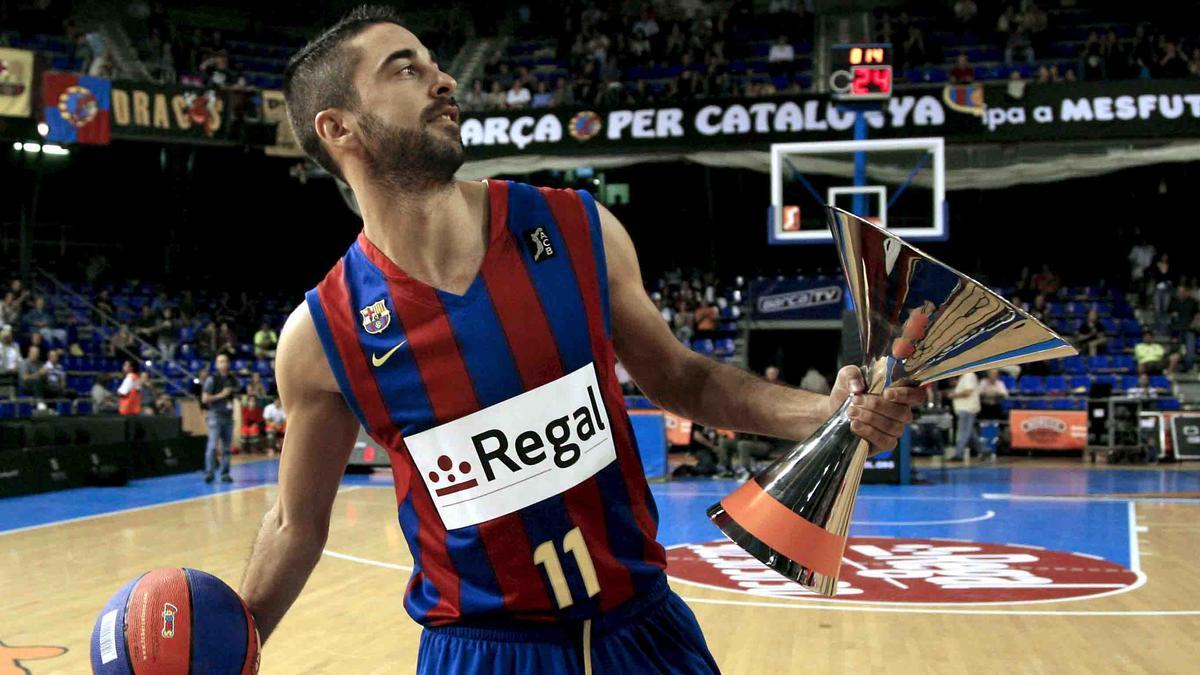 Juan Carlos Navarro, con la Supercopa de 2009