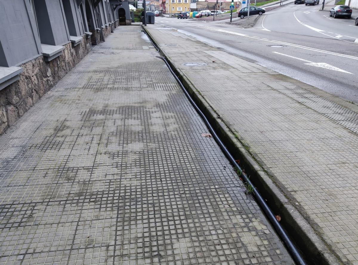 Un tramo de la avenida de Lugo.