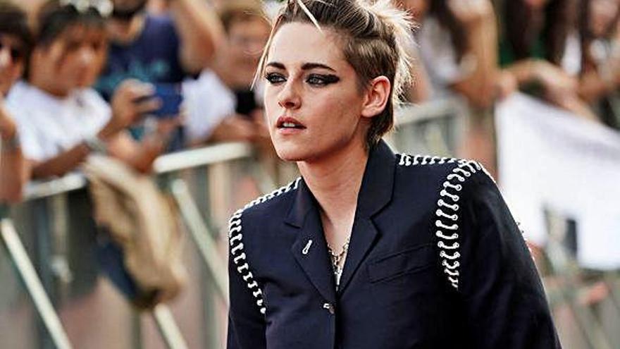 Kristen Stewart, ayer, en la presentación de &#039;Seberg&#039; en San Sebastián.