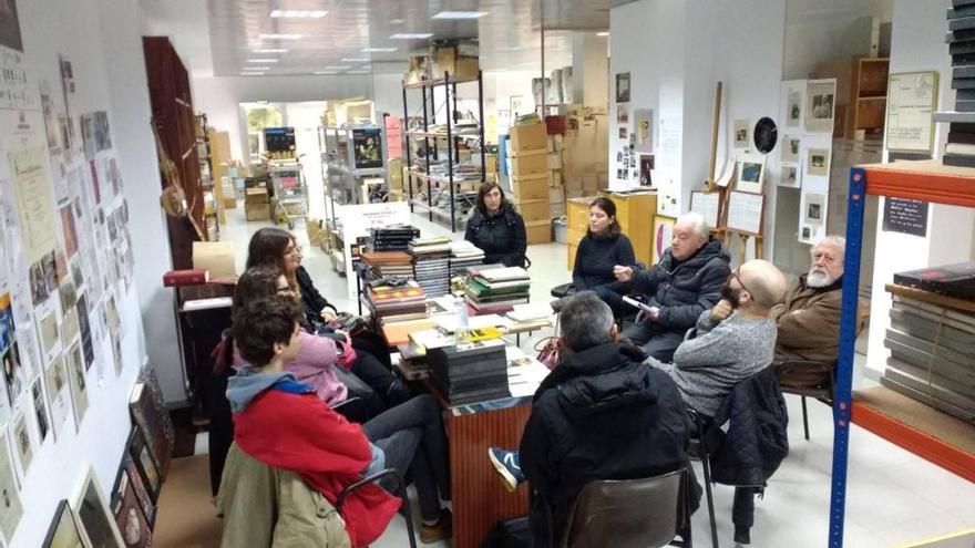 Visita de estudiantes del conservatorio.