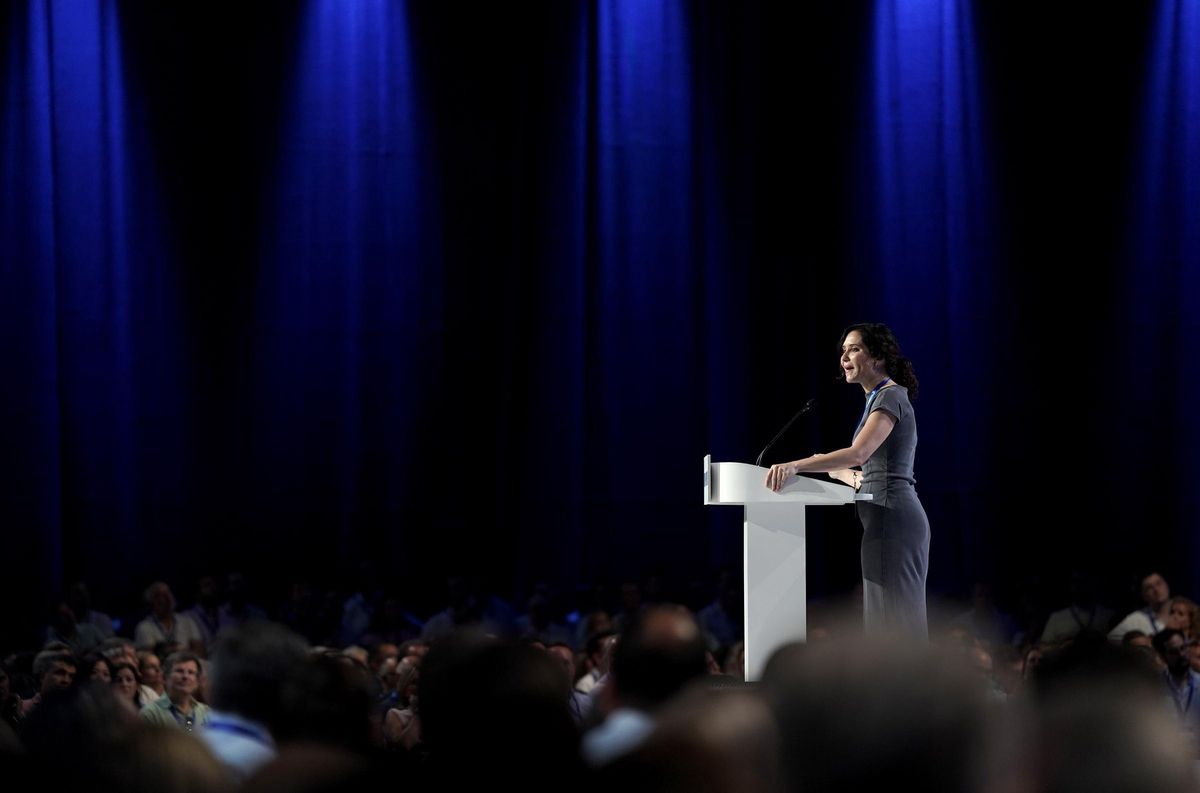 Isabel Díaz Ayuso, en el Congreso Nacional del Partido Popular.