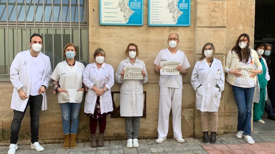 Un grupo de médicos para en Alcoy