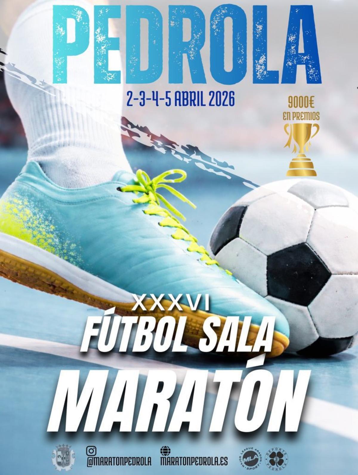 El Maratón de Fútbol Sala se disputará del 2 al 5 de abril.