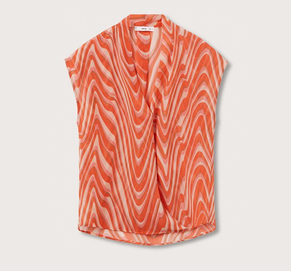 Blusa de Mango con estampado psicodélico