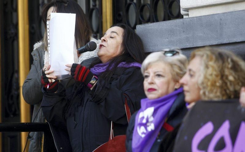 Manifestación contra la violencia machista en Zaragoza