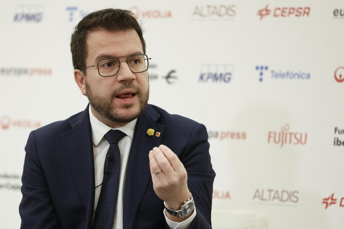 Pere Aragonés en desayuno informativo