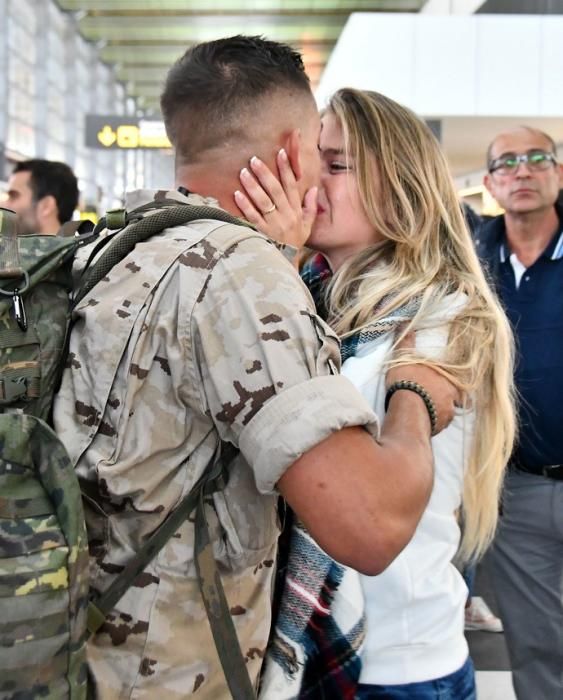 21/05/2019 TELDE.  El jefe del Mando de Canarias, el teniente general Carlos Palacios, despide a la primera rotación de mandos de la Brigada Canarias XVI que se desplaza a Mali para colaborar con la misión de la UE en ese país.  Fotógrafa: YAIZA SOCORRO.  | 21/05/2019 | Fotógrafo: Yaiza Socorro