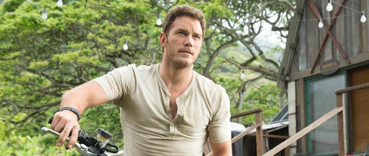 Escena de Chris Pratt en 'Jurassic World'