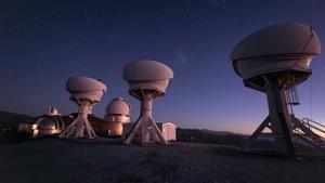 El conjunto BlackGEM en el observatorio La Silla de ESO, listo para las observaciones.