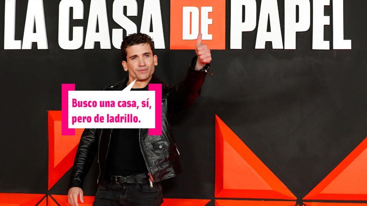 Jaime Lorente en la presentación de la última temporada de 'La casa de papel'