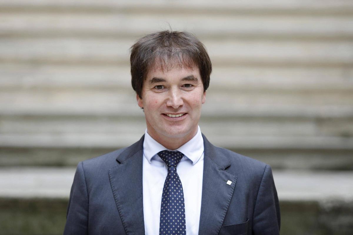 Xavier Guitart, al pati de la Delegació del Govern a Girona.