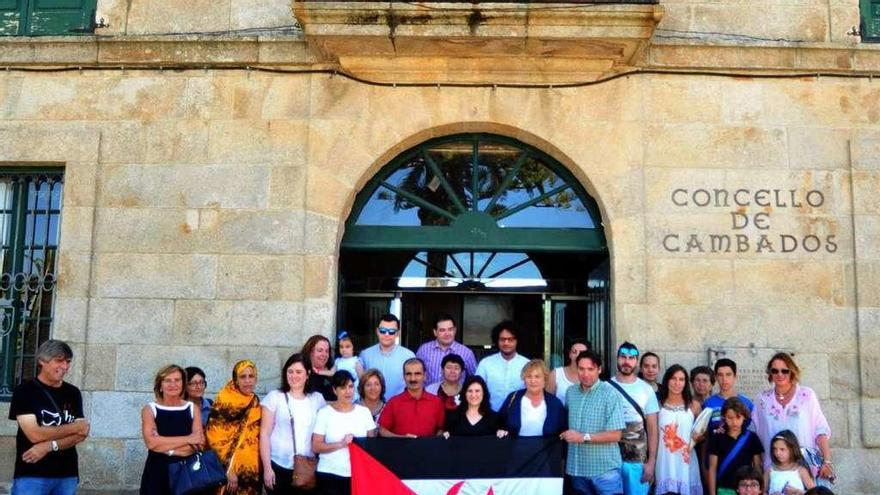 Participantes de una anterior edición de Vacaciones en Paz, en Cambados. // Iñaki Abella