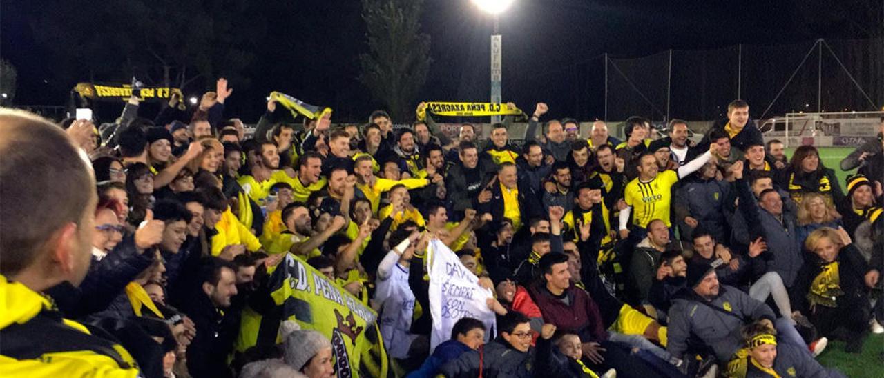 Celebración de la Azagresa de su clasificación en Copa // Peña Azagresa