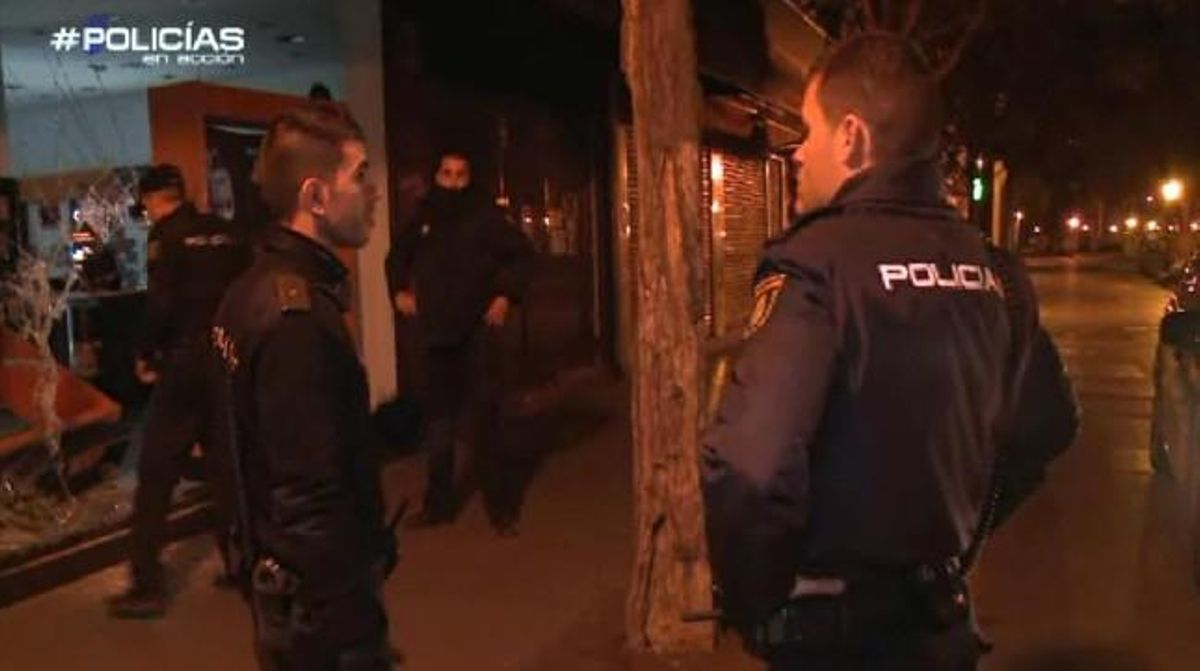 Una seqüència del programa ’Policías en acción’.