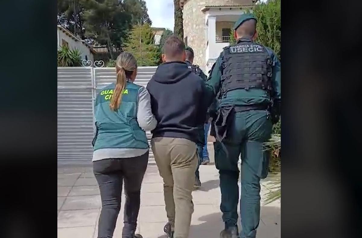 Imagen de la operación de la Guardia Civil