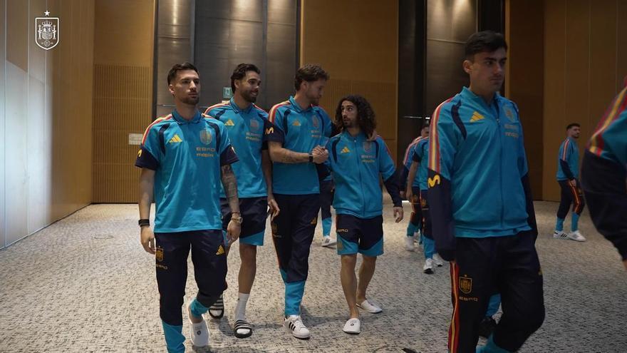 Así se prepara la selección en Barcelona