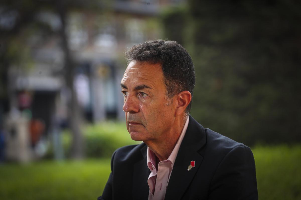 Miguel Lorente en un momento de la entrevista.