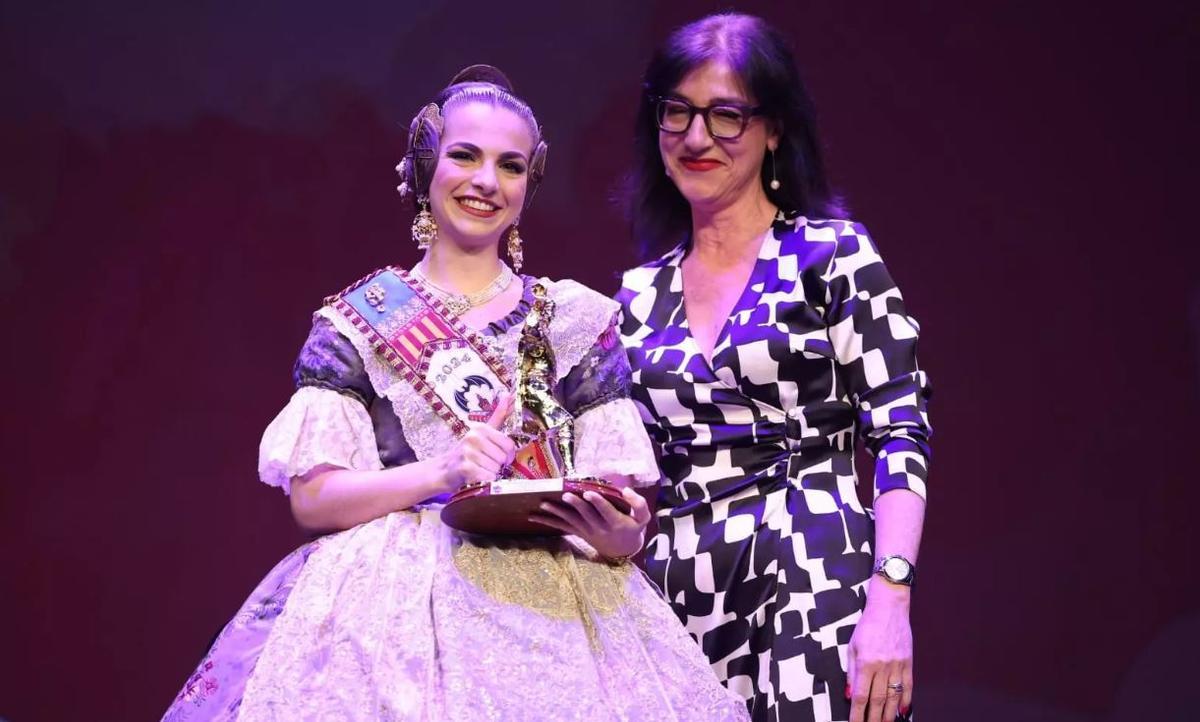 Claudia Ausina, con el Saragüell de 2024