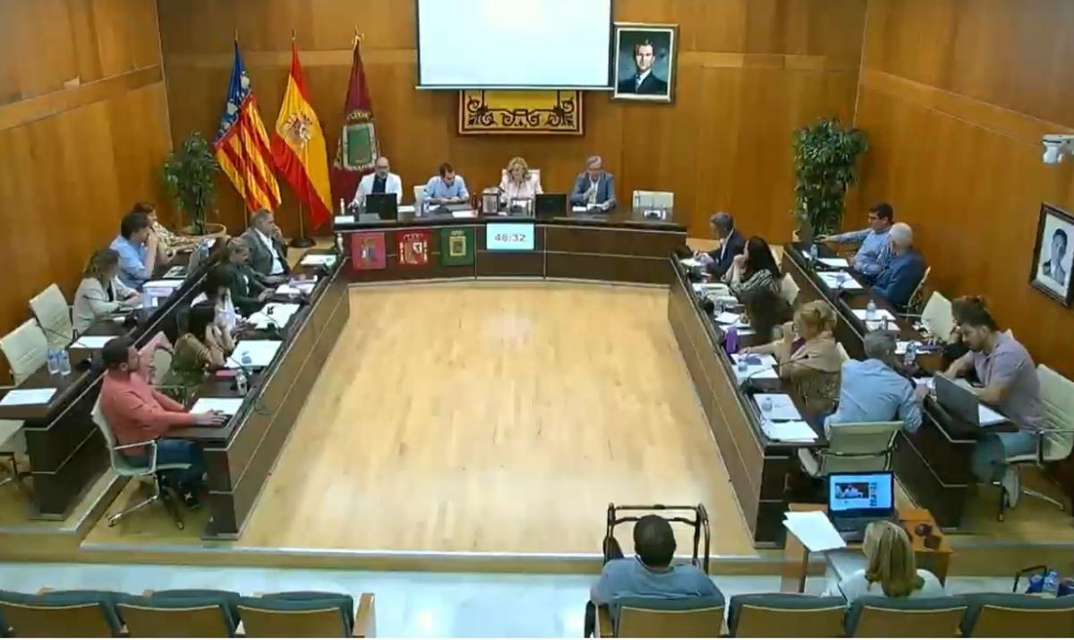 El pleno de Calp de este martes.
