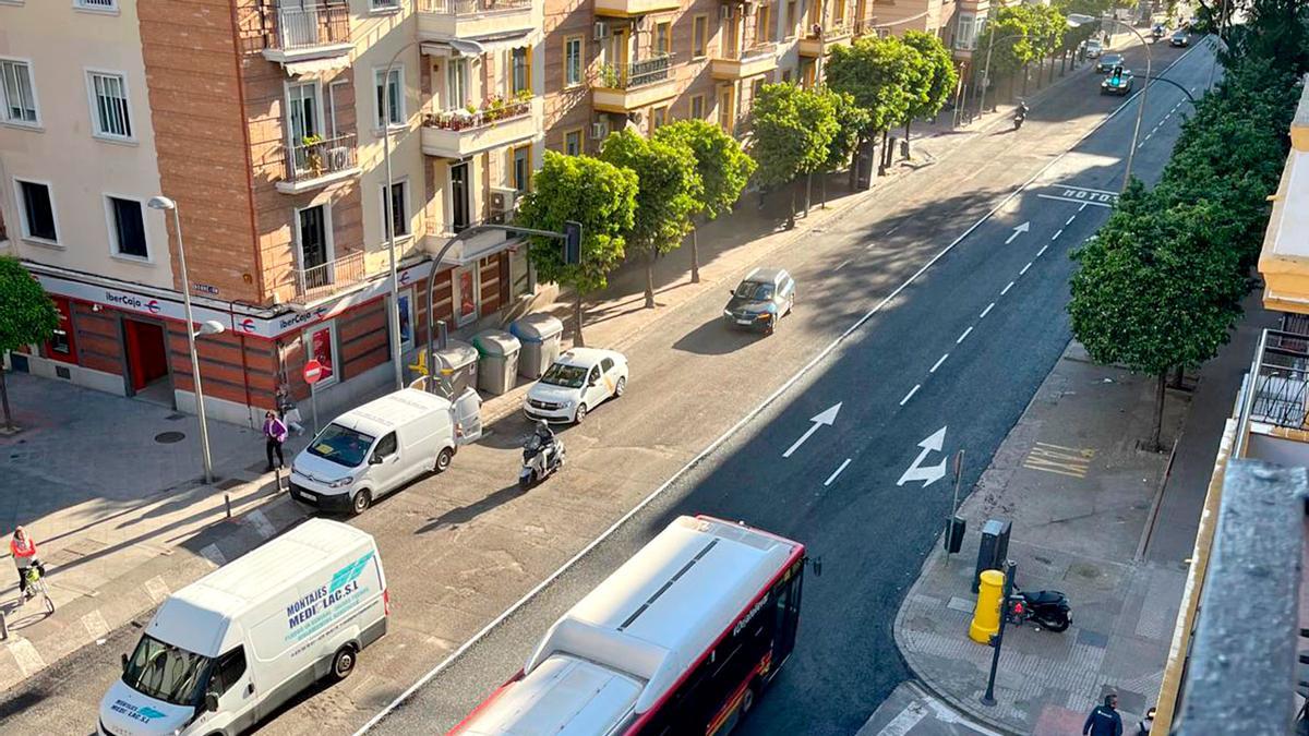 En la calle Virgen de Luján se construirá uno de los seis nuevos microparkings de Sevilla.