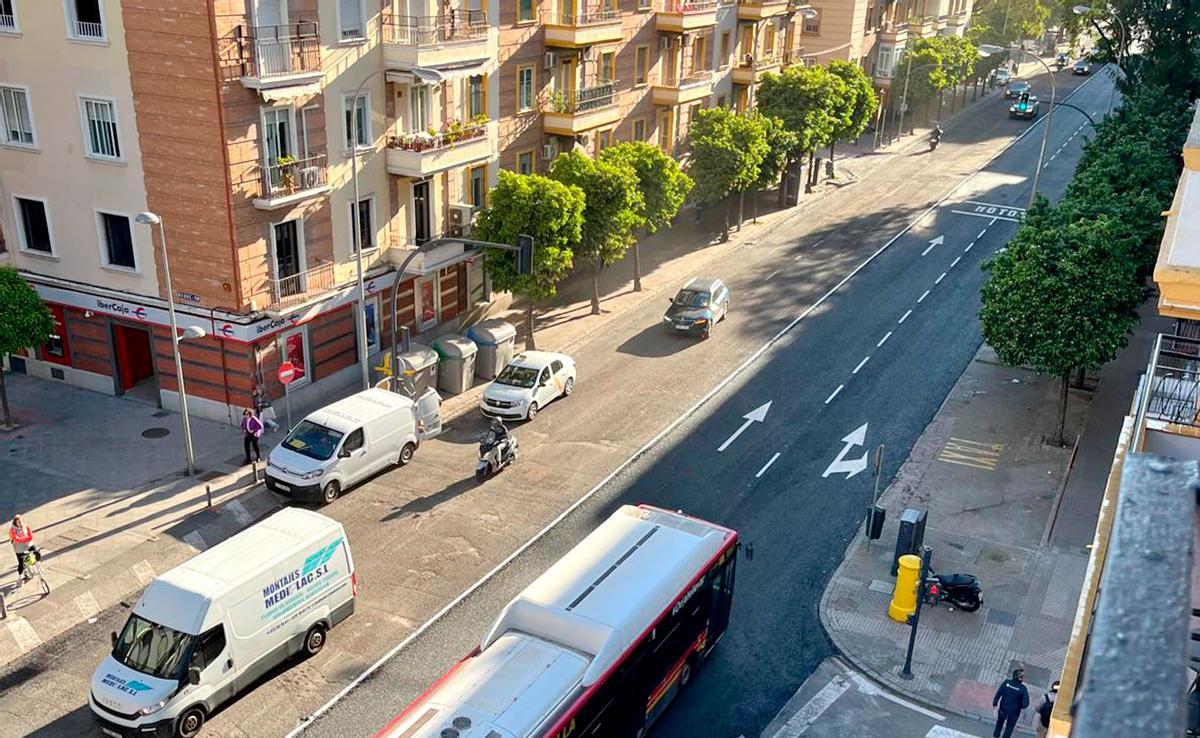 En la calle Virgen de Luján se construirá uno de los seis nuevos microparkings de Sevilla.