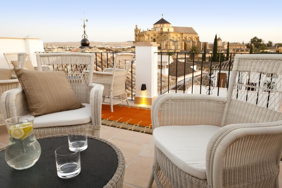 Terraza del hotel Balcón de Córdoba.