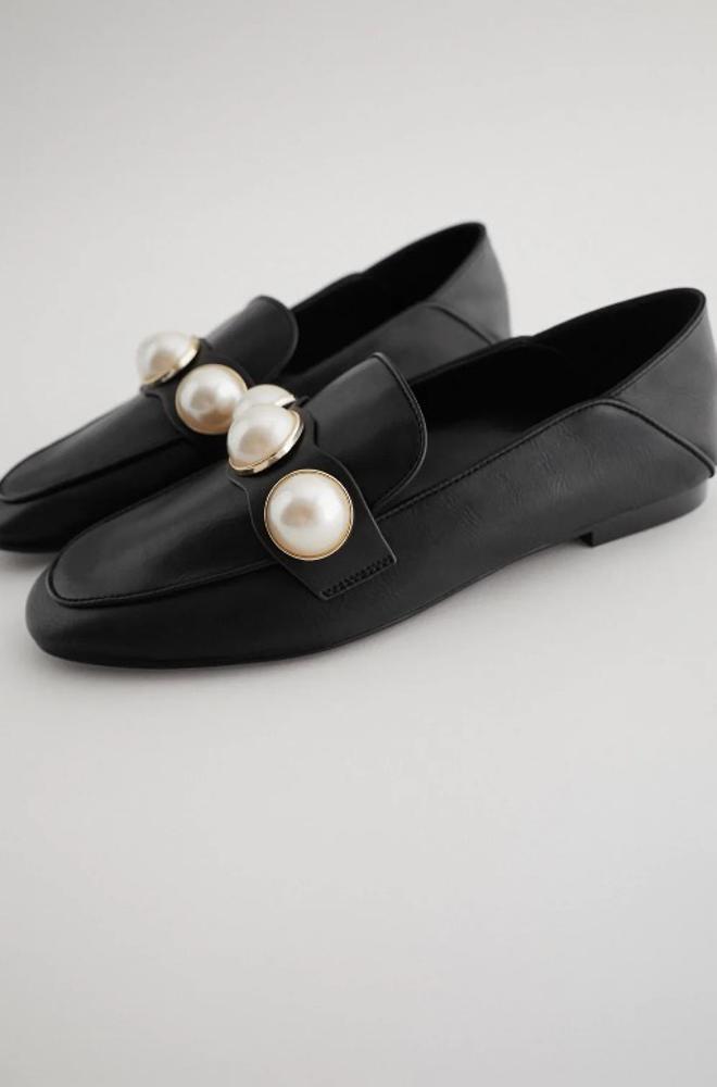 Mocasines de perlas de Zara