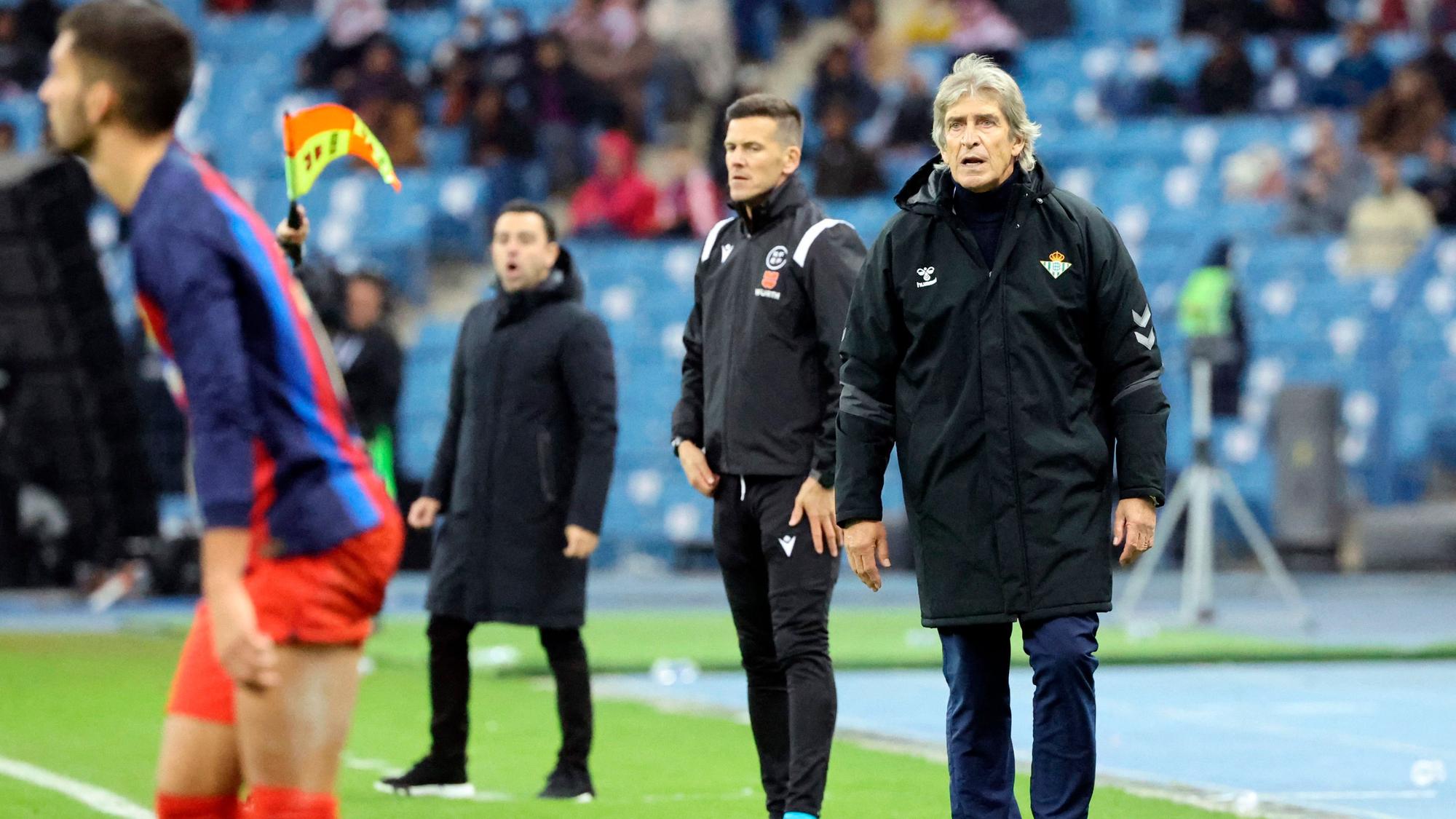 Pellegrini, durante el partido ante el FC Barcelona