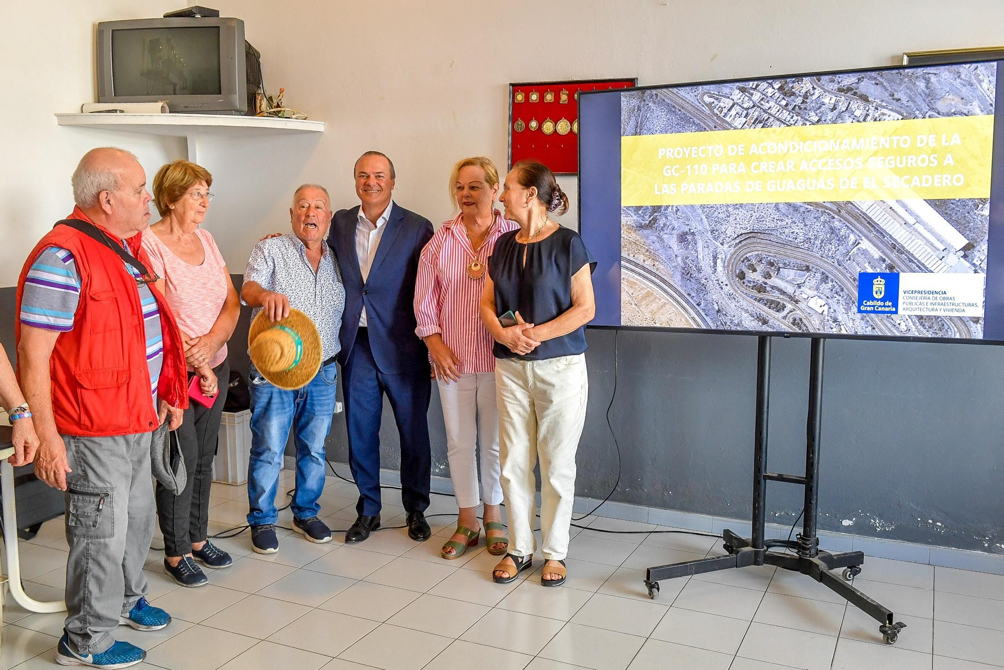 Presentación de las obras para acondicionar un acceso seguro para los peatones en El Secadero