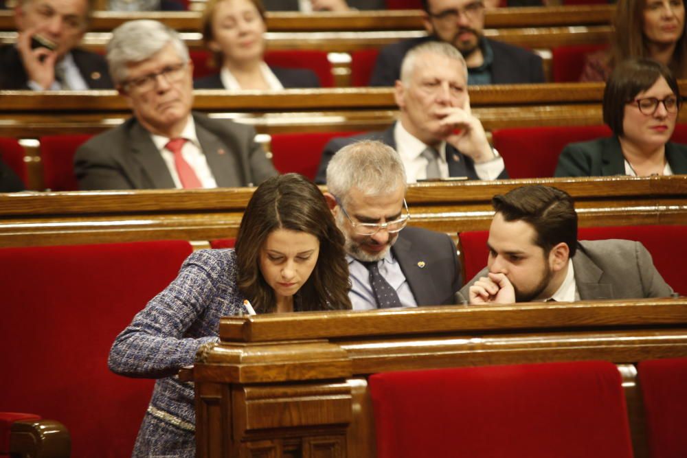 Ple d'investidura de Jordi Turull al Parlament