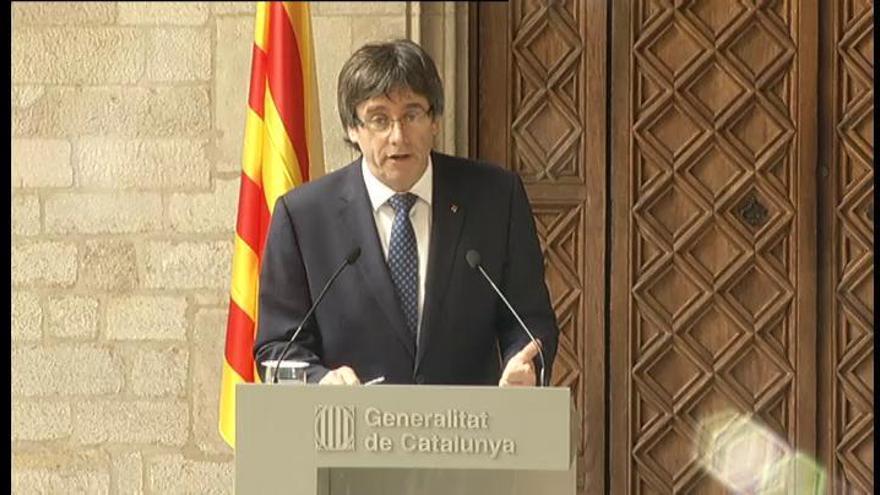 Puigdemont: &quot;Los catalanes van a votar&quot;