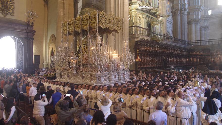 La Catedral de Málaga descarta el paso por la girola en la Semana Santa 2026 por falta de unanimidad entre las cofradías