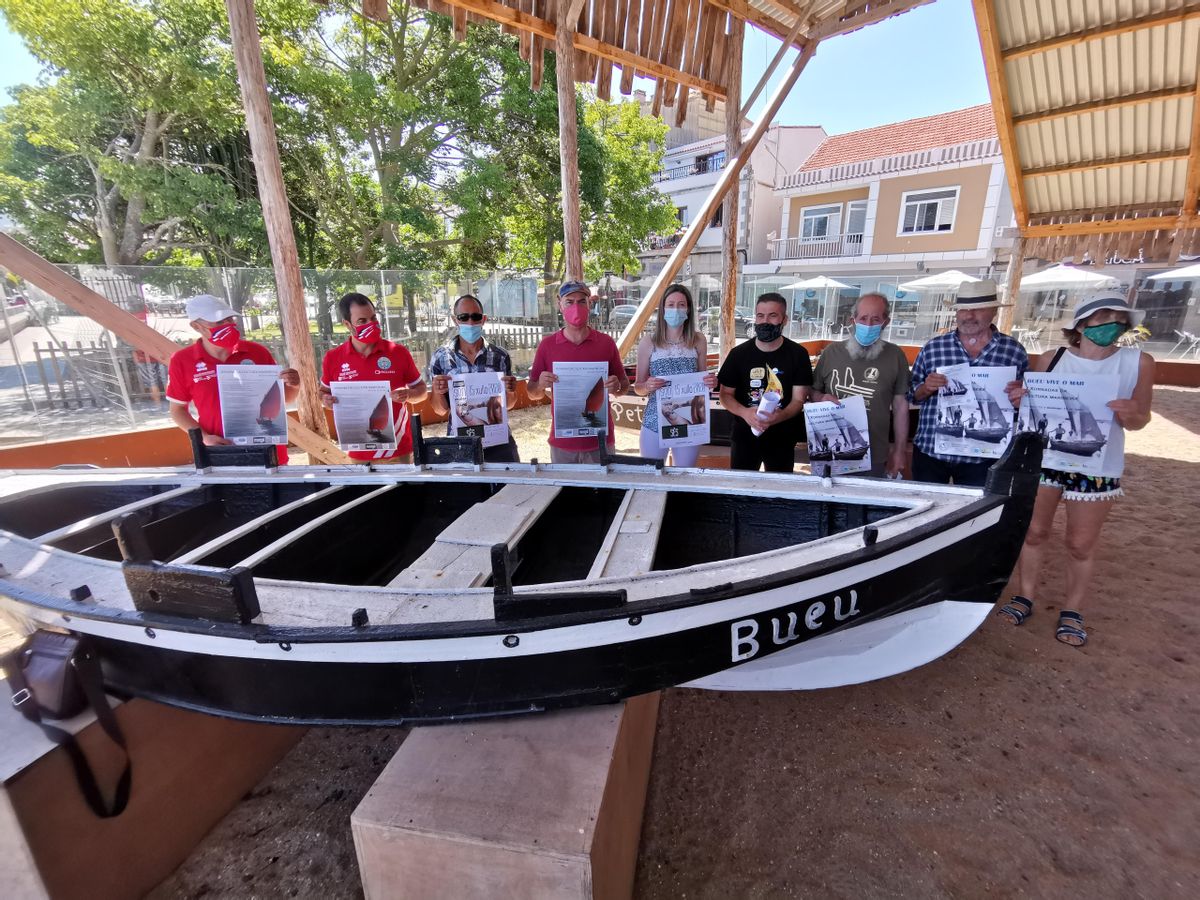 La presentación del último Encontro de Embarcacións Tradicionais de Bueu, organizado por Os Galos.