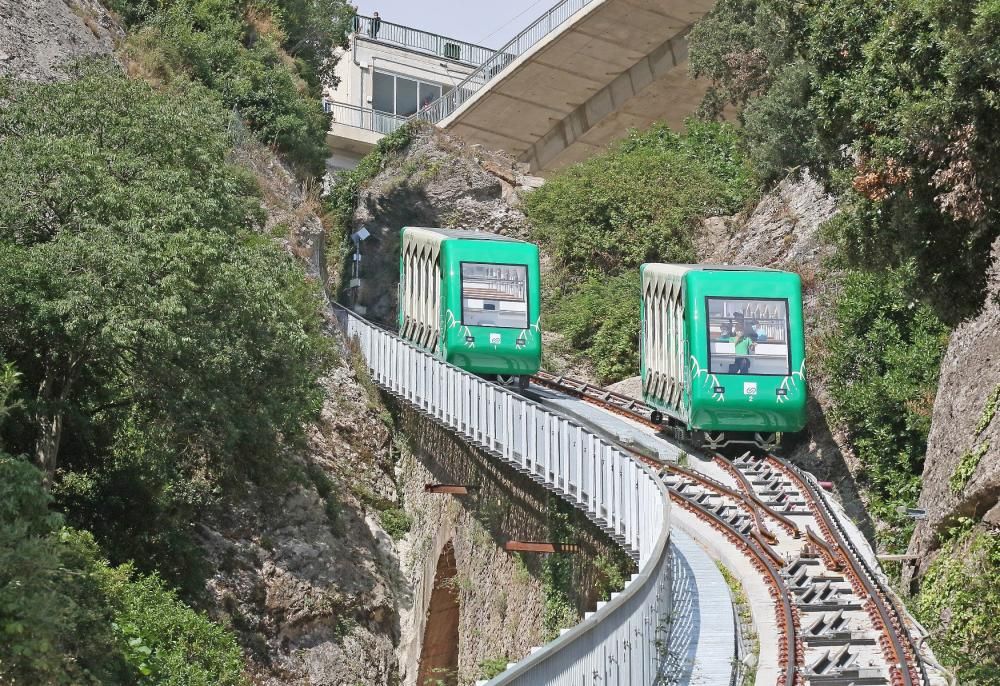 El funicular de la Santa Cova torna a funcionar